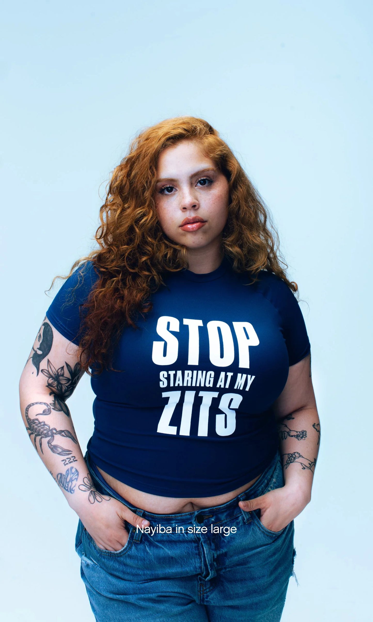Stop Staring at My Zits Tee