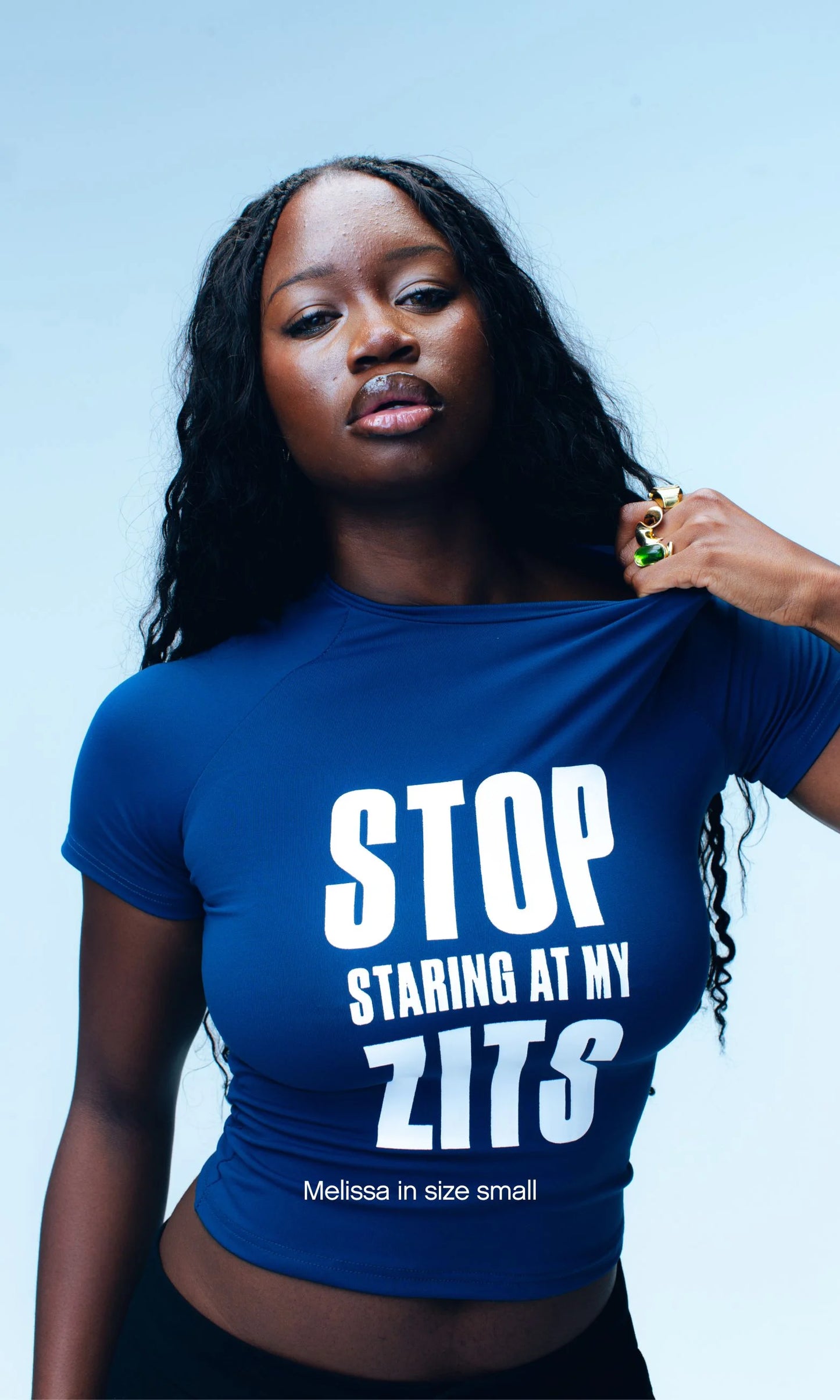 Stop Staring at My Zits Tee