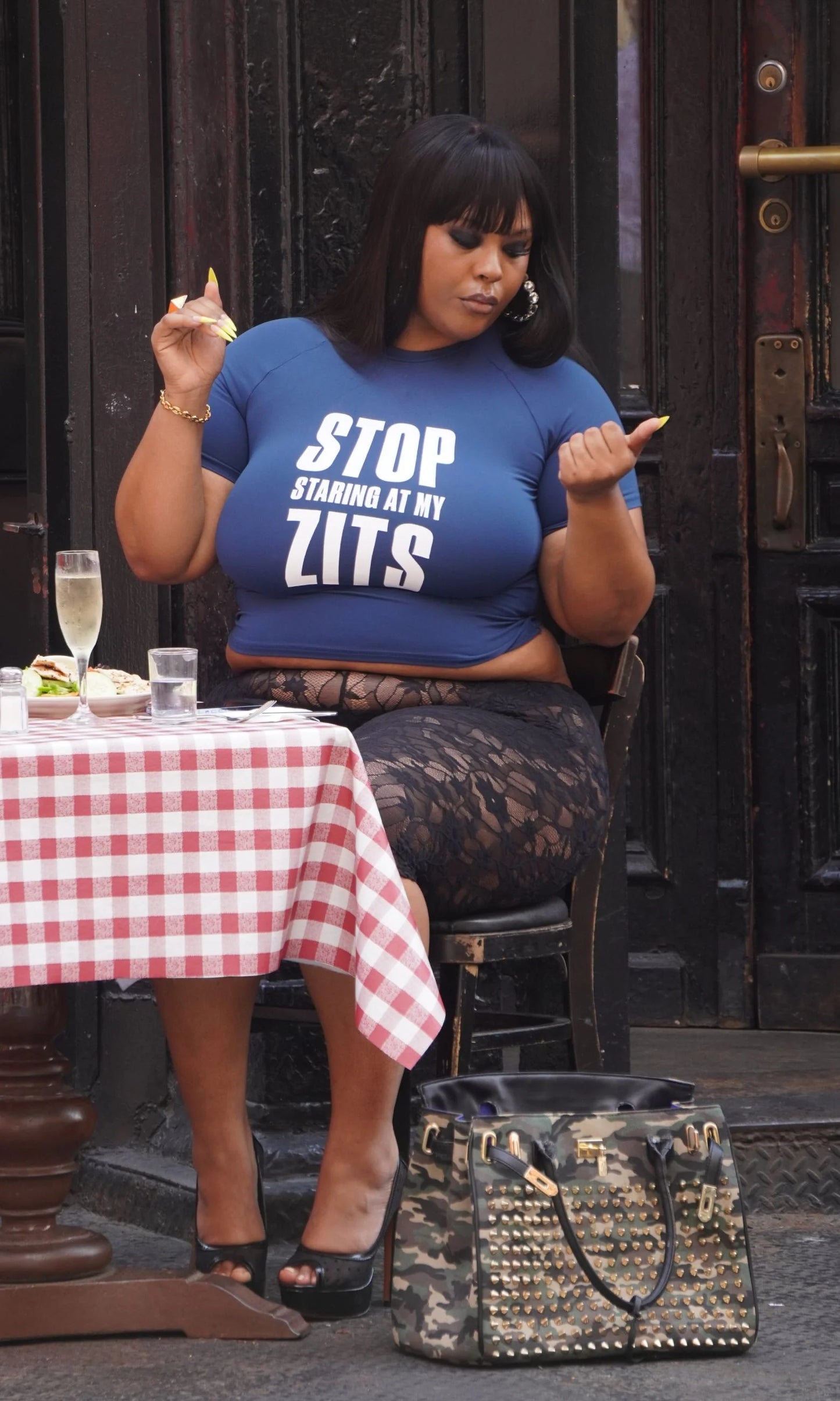 Stop Staring at My Zits Tee