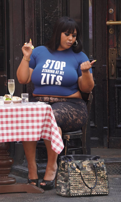Stop Staring at My Zits Tee